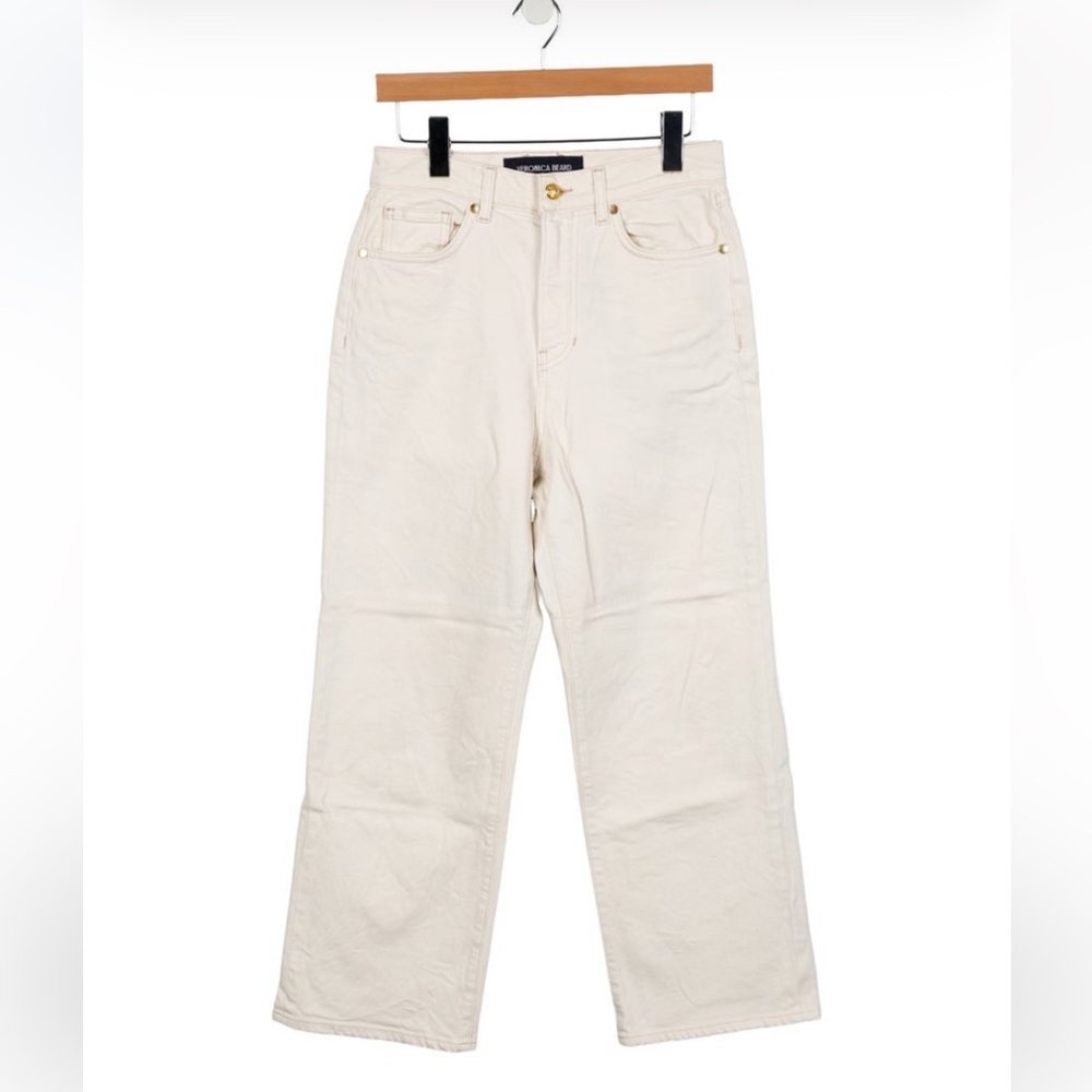 Veronica Beard white wide-Leg Jeans